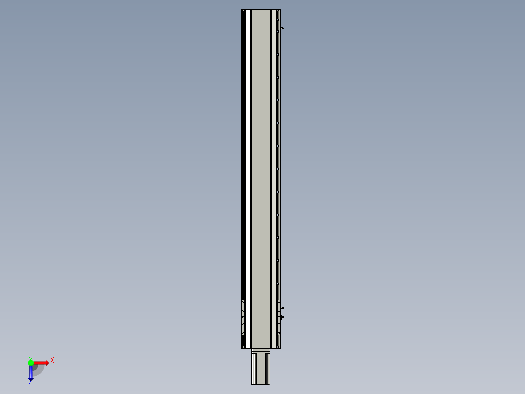 东锦丝杆传动-直线滑台模组DH170-C-L10-S1200-BC-P750W-C3俯视图