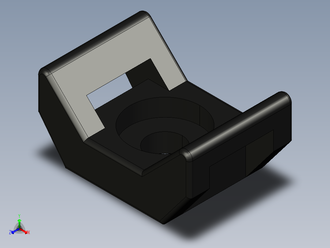 型材-KJN UNIVERSAL CABLE BRACKET KJN093059正等轴测图