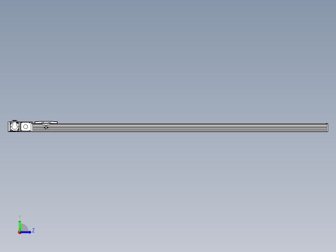 同步带全封闭直线模组TPA-HCB-110D-90-L1750-ML-C-P40-N3左视图