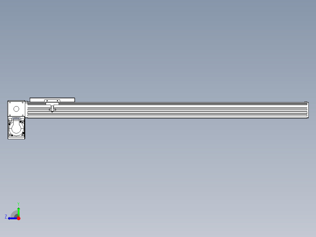 同步带全封闭直线模组TPA-HCB-120D-90-L850-LP-Y-P40-N3右视图