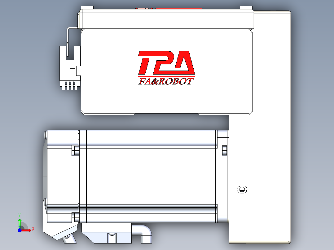同步带全封闭直线模组TPA-HCB-110D-90-L250-LP-C-P40-N3前视图