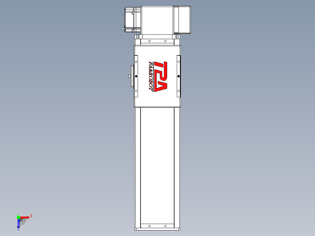 同步带全封闭直线模组TPA-HCB-110D-90-L250-LP-C-P40-N3俯视图