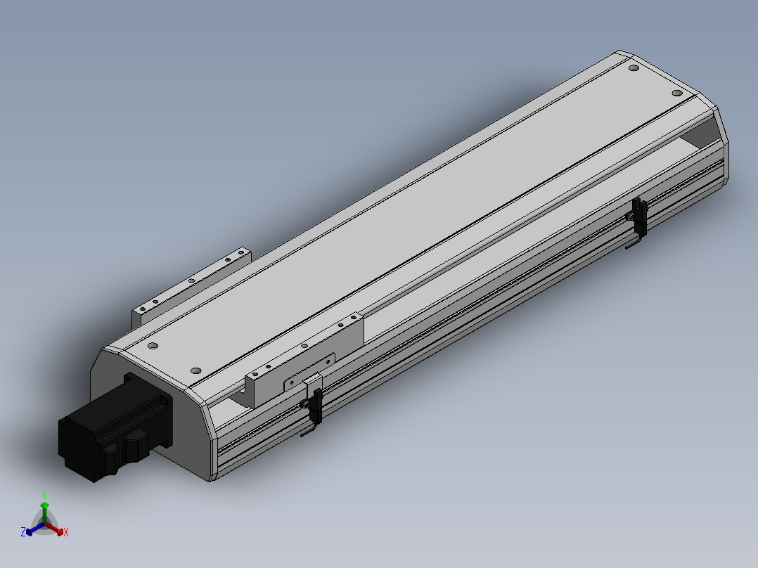 精密模组MY170-T10-450L-BC-P40B-C4-C正等轴测图