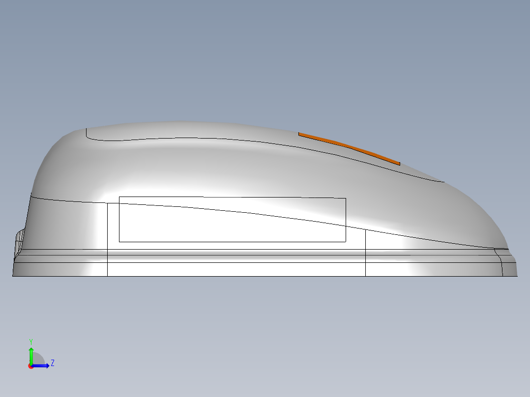75---自行车行李包盖生产模型SW2014三维图纸模型设计图纸左视图