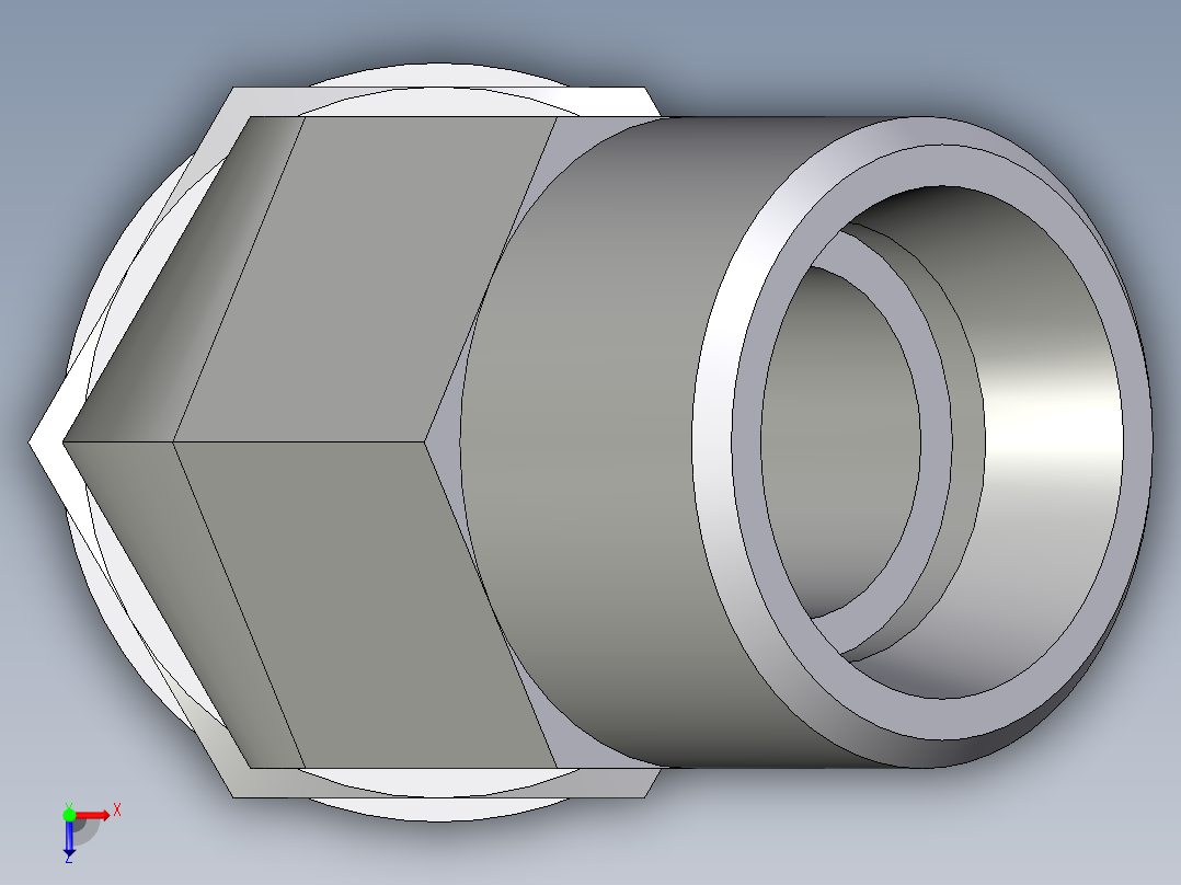 卡套式工业通用硬管接头EO_Adjustable_locknut_45_deg_elbow_VEE15LMOMDCF俯视图