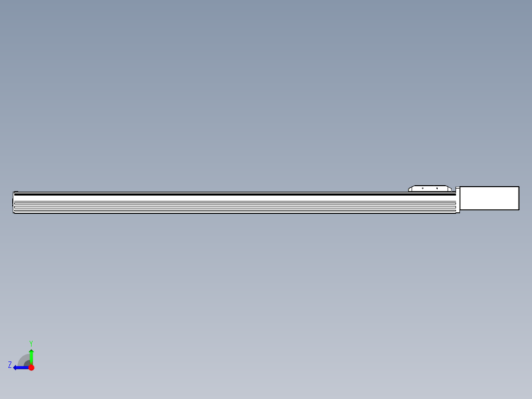 同步带全封闭直线模组TPA-HCB-85D-90-L1050-ML-Y-P20-N3右视图