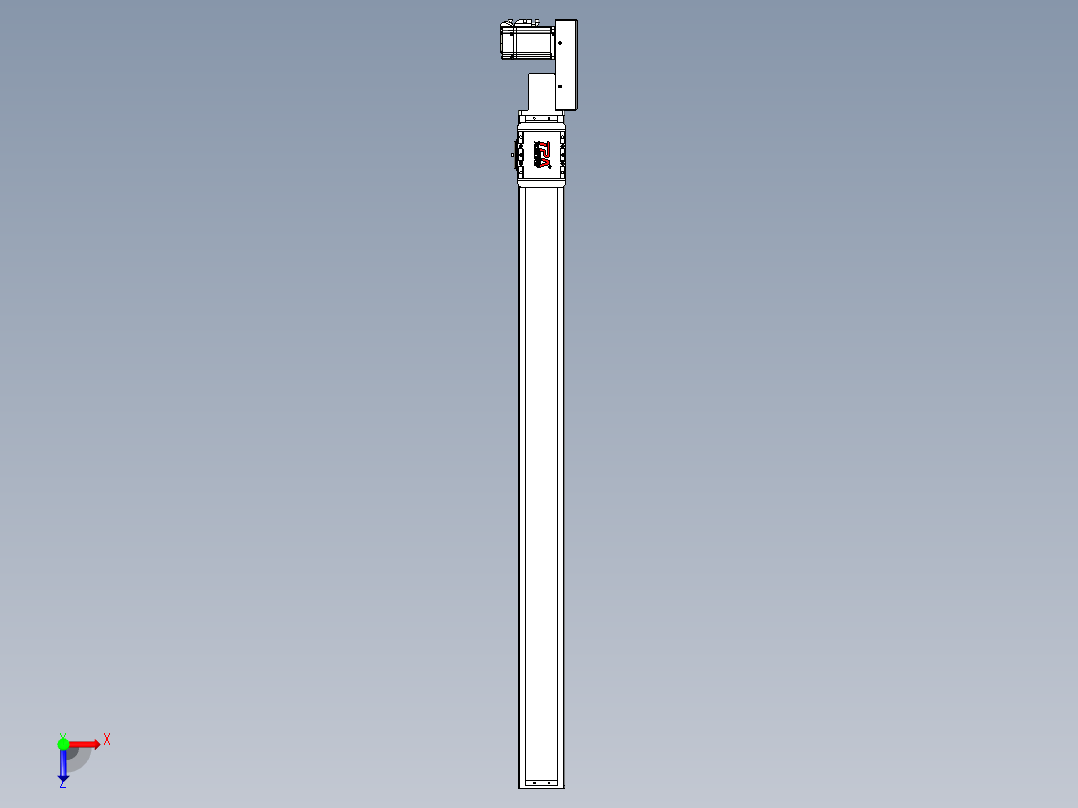 同步带全封闭直线模组TPA-HCB-85D-90-L1050-ML-Y-P20-N3俯视图