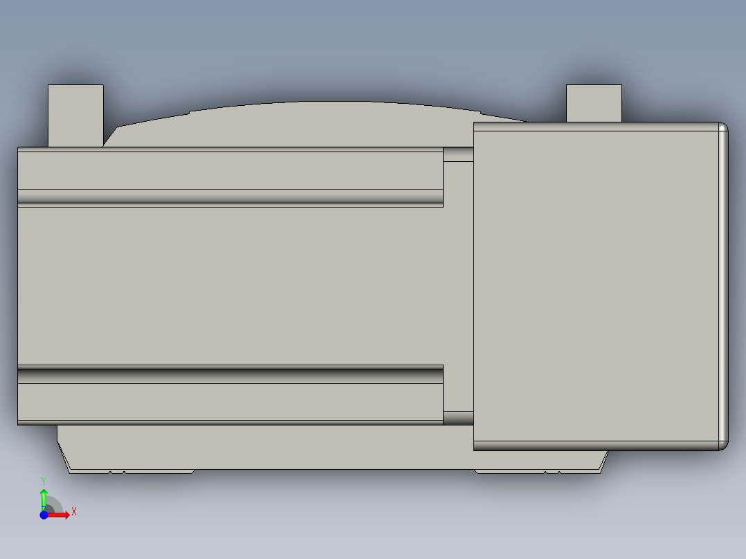 直线模组WG-LHB12-S400-BR设计图纸前视图