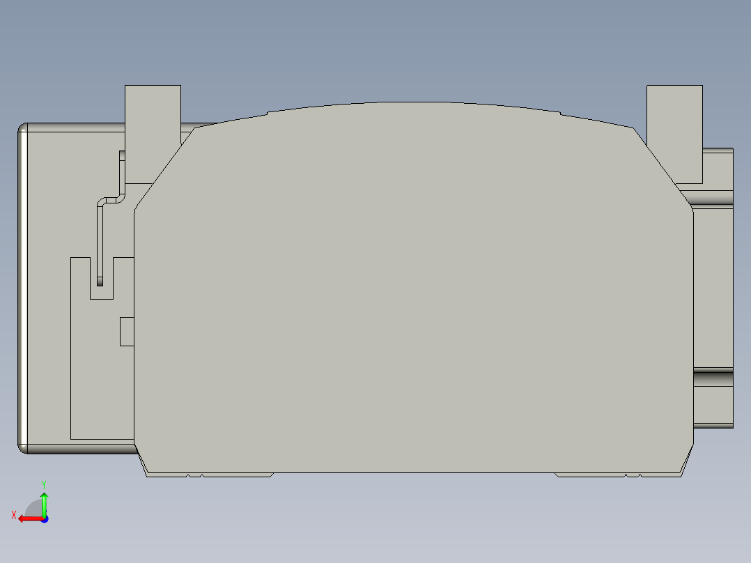 直线模组WG-LHB12-S400-BR设计图纸后视图