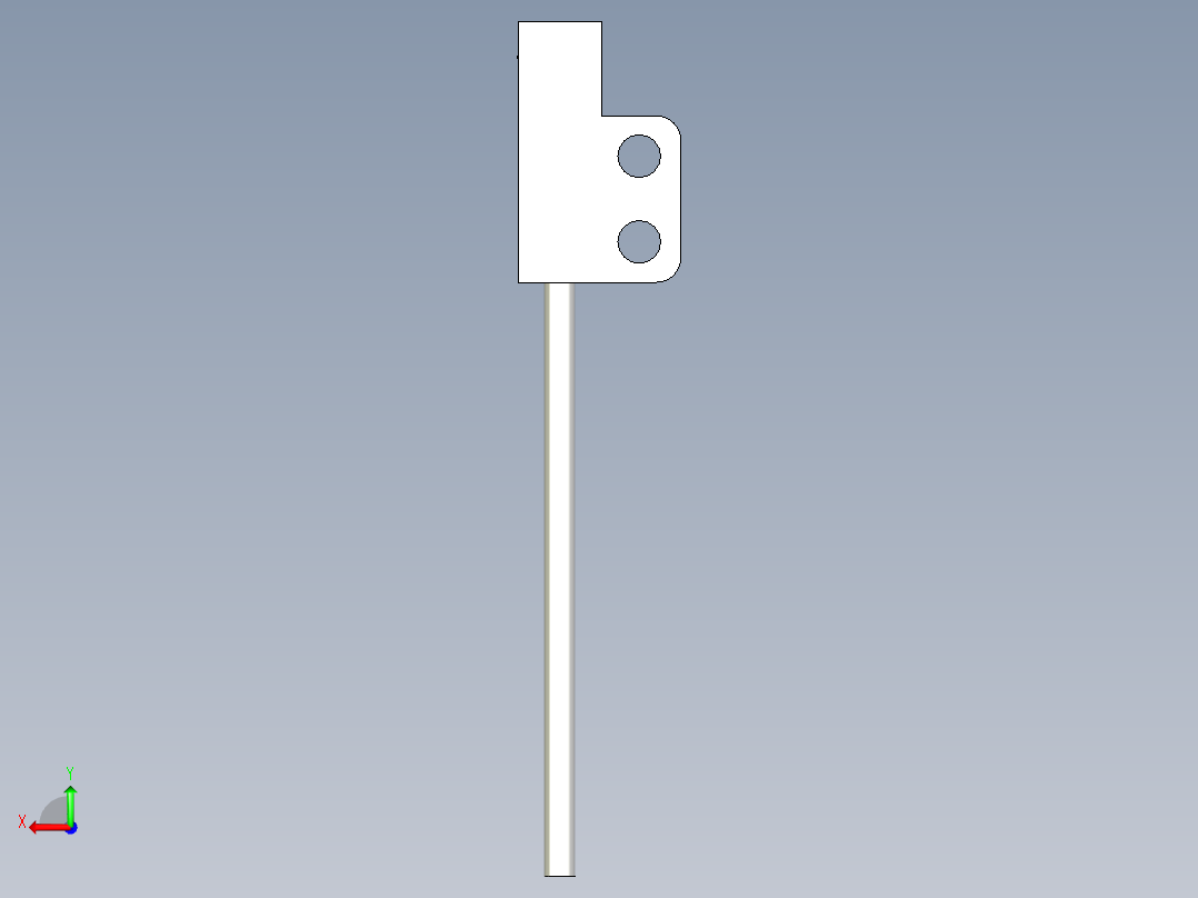 槽型光电传感器LU-F45_3D后视图