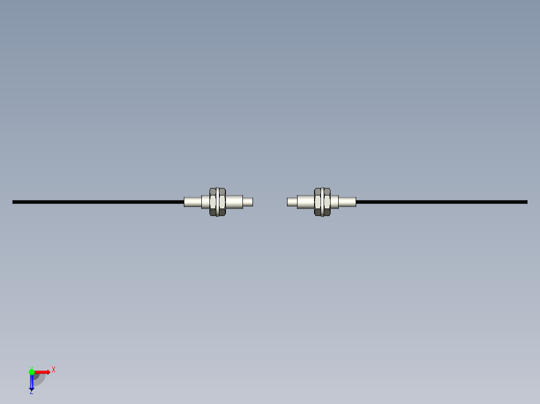 光纤元件对射型FT-D419俯视图