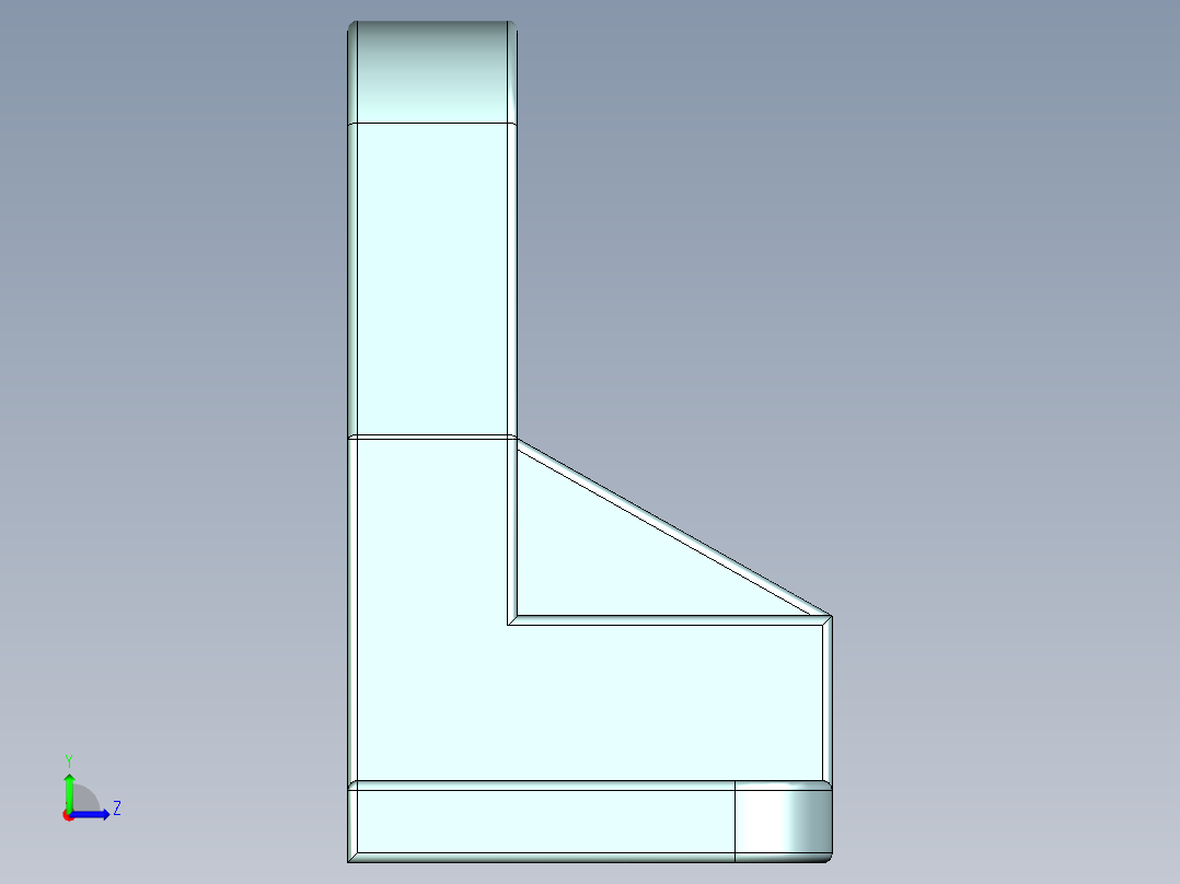 滑轮支架设计图左视图