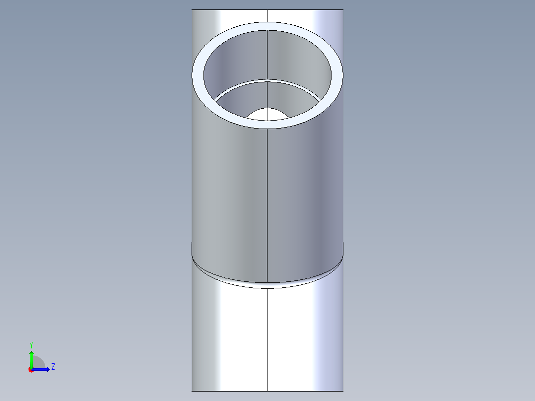 聚氯乙烯配件32-Sch80_45 Wye_SxSxS_870-030_3in左视图