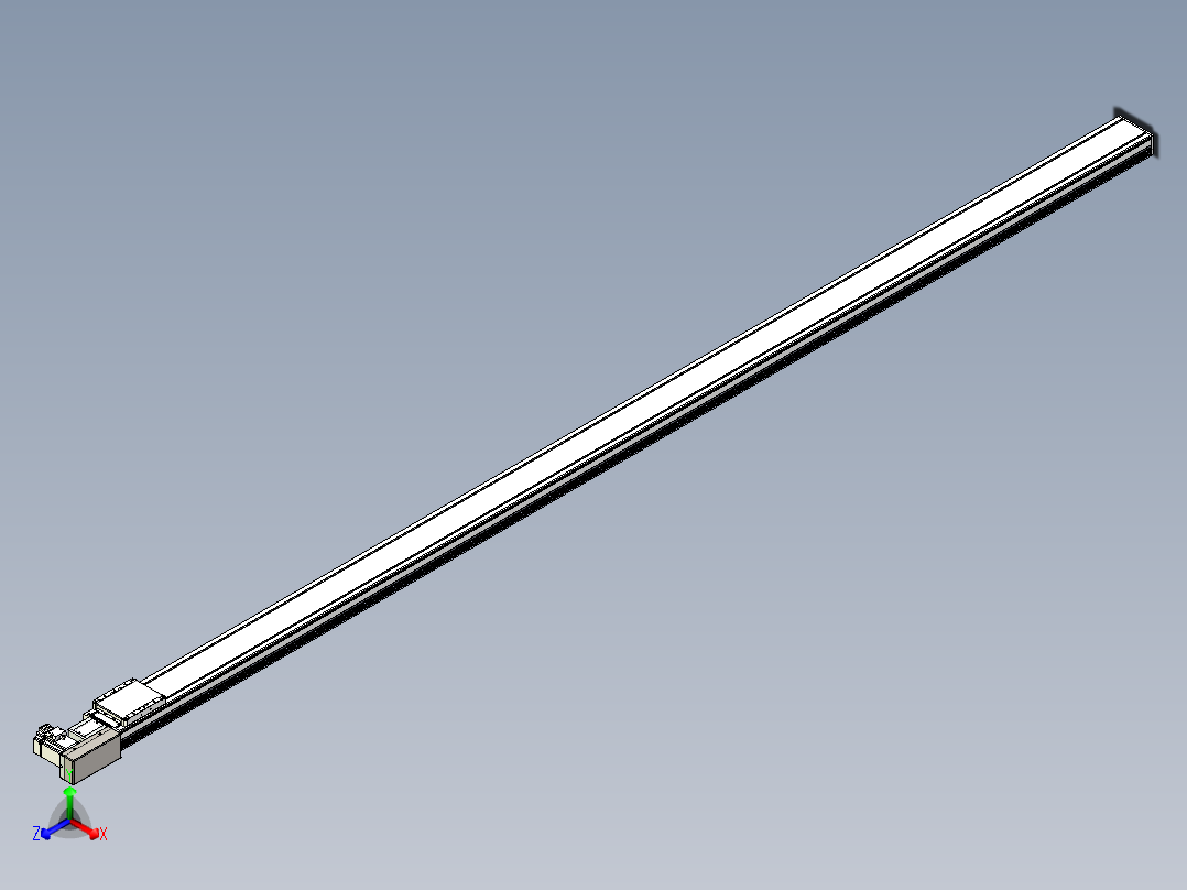 同步带全封闭直线模组TPA-HCB-105D-90-L3000-MR-C-P20-N3主视图