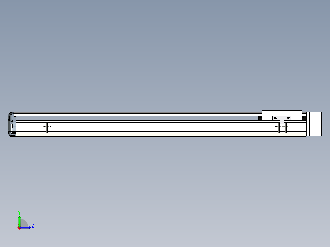 Toyo东佑达直线模组-ETH17-900-BL-M75B左视图