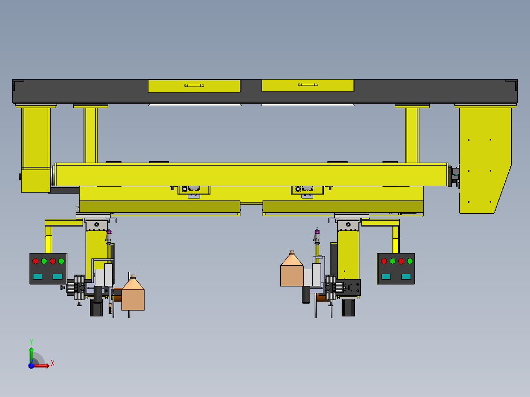 车桥Y焊缝专机三维SW1105103前视图