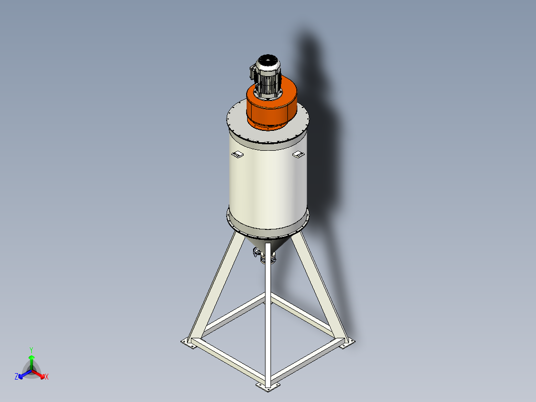 抽风过滤塔主视图