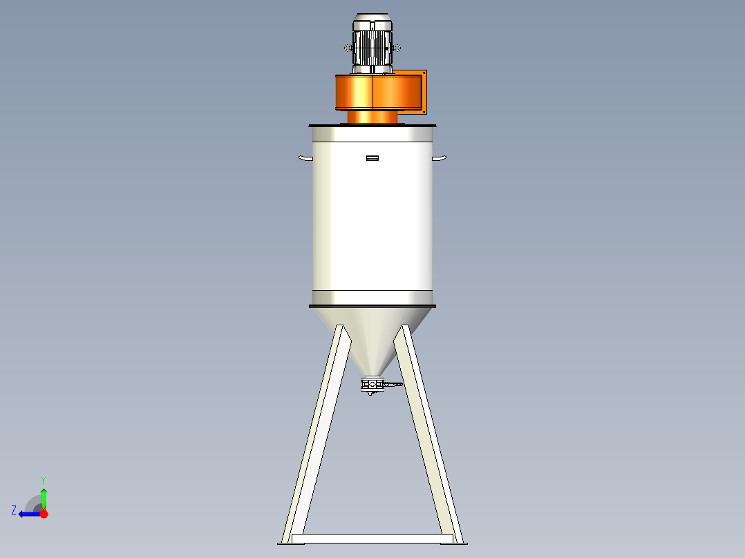 抽风过滤塔右视图