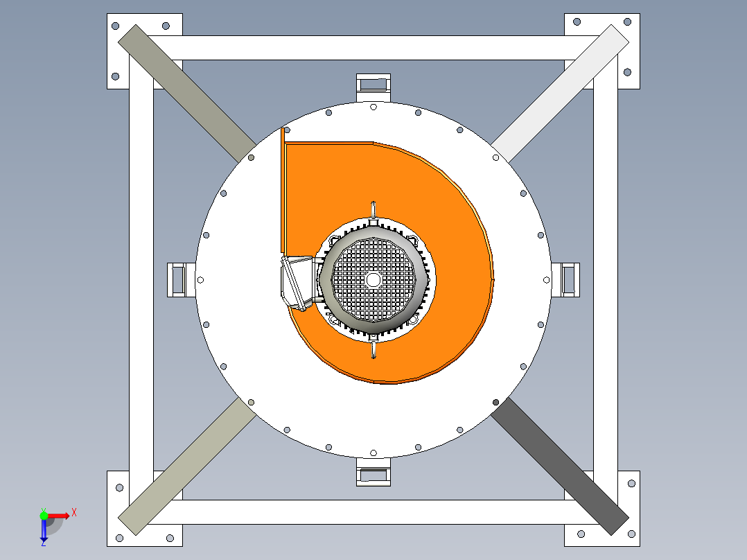 抽风过滤塔俯视图