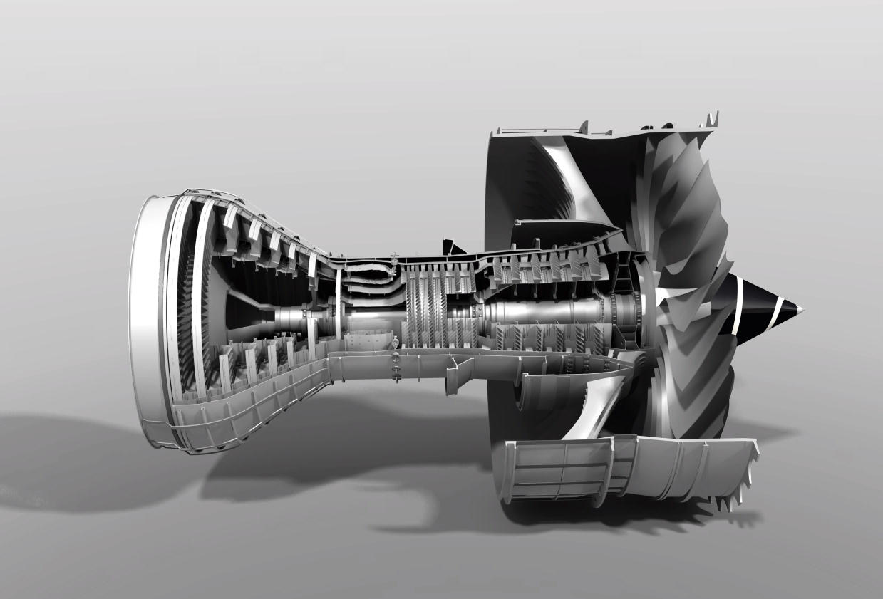 三转子涡扇发动机（劳斯莱斯特伦特1000） triple-spool-high-bypass-turbofan-rolls-royce-trent-1000.snapshot.76