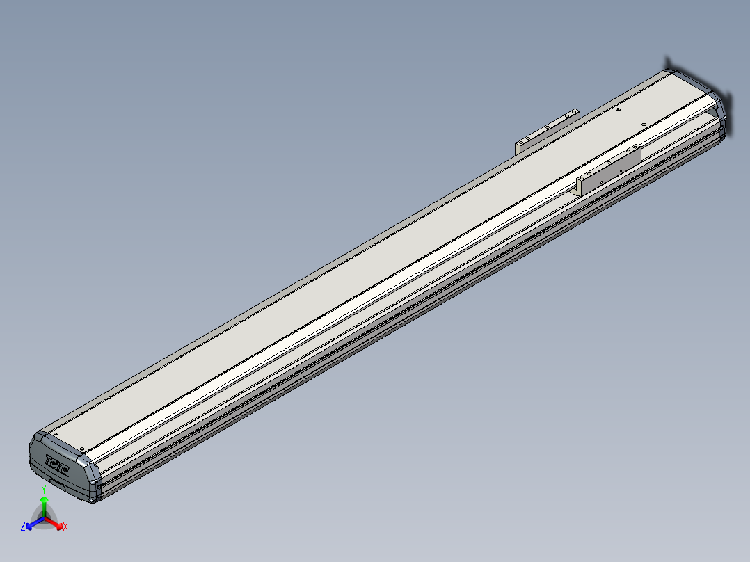 Toyo东佑达直线模组-ETH17-1200-M-煞車-組合主视图