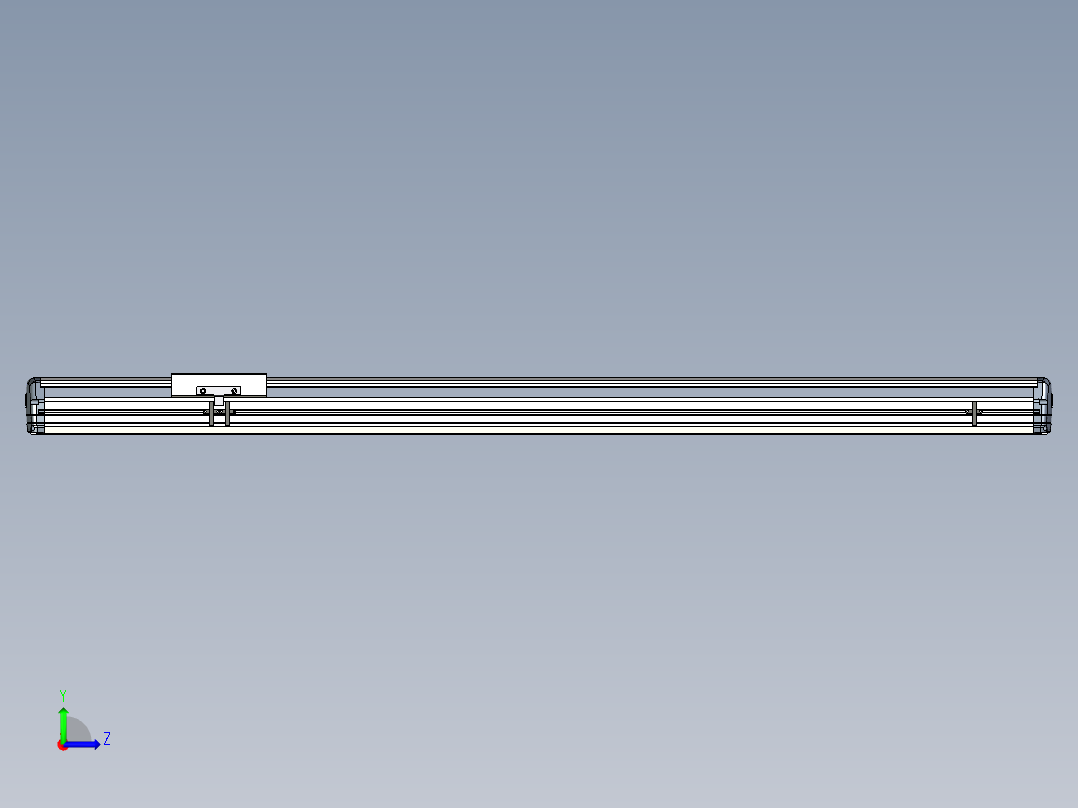 Toyo东佑达直线模组-ETH17-1200-M-煞車-組合左视图