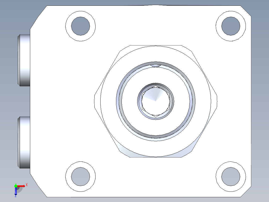 KOSMEKLHA0650-CL-Q40多系列多零件图纸模型俯视图