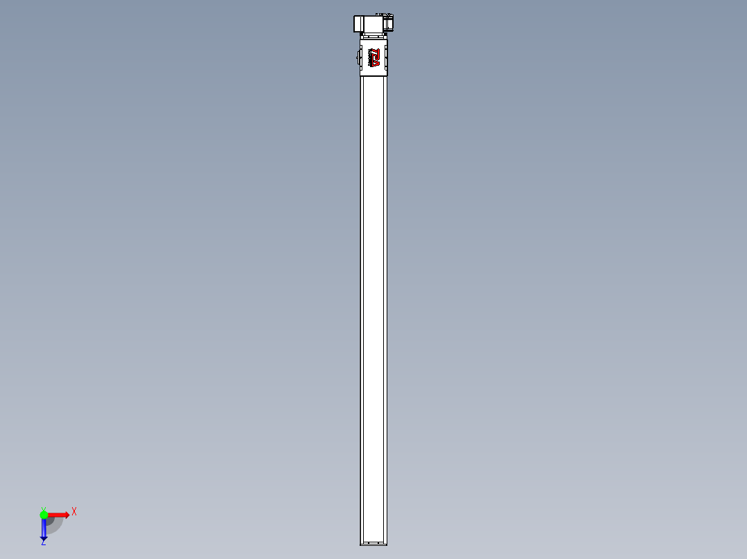 同步带全封闭直线模组TPA-HCB-110D-90-L1850-RP-Y-P40-N3俯视图