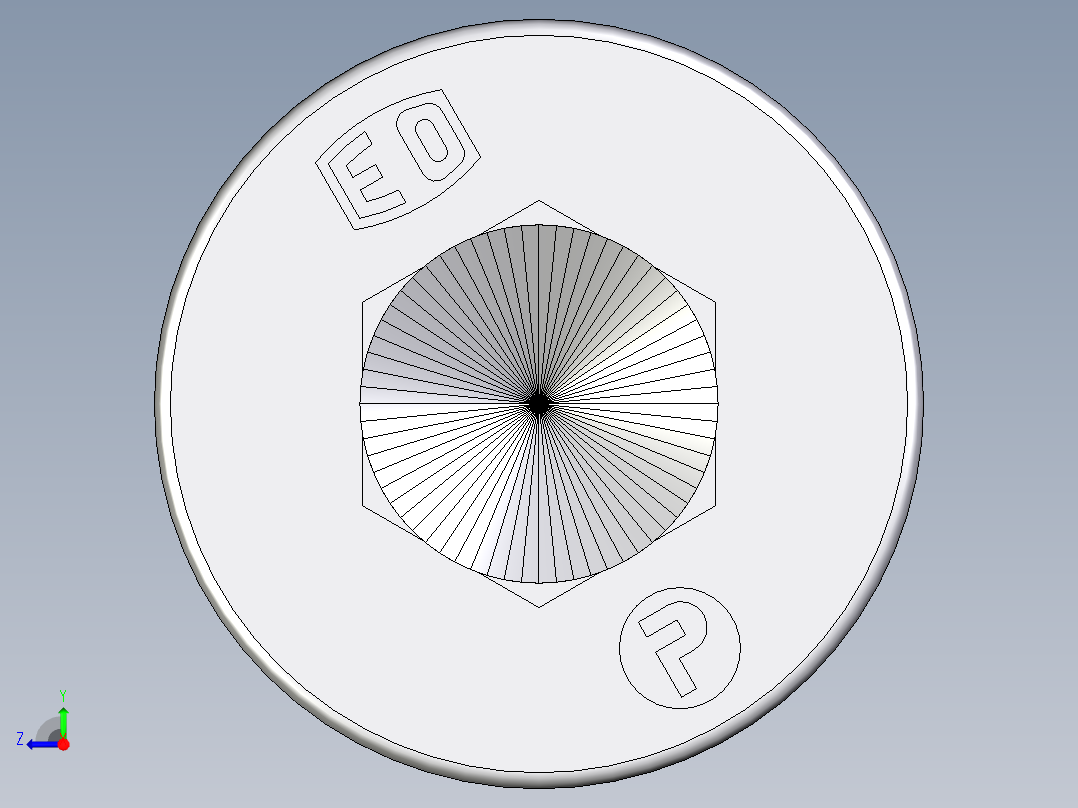 卡套式工业通用硬管接头EO_Blanking_plug_for_ports_VSTI42X2ORCF右视图