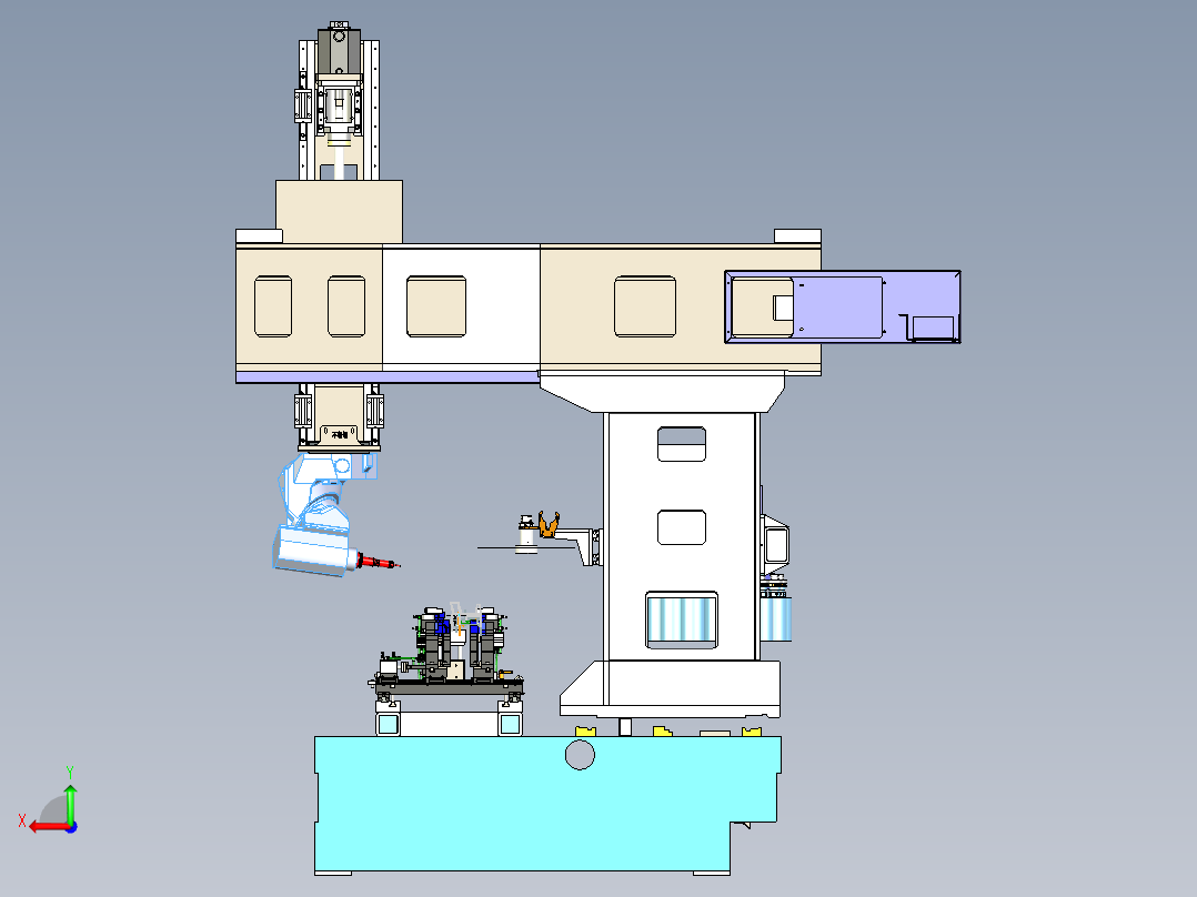 SHY-单臂C型五轴设备8000后视图