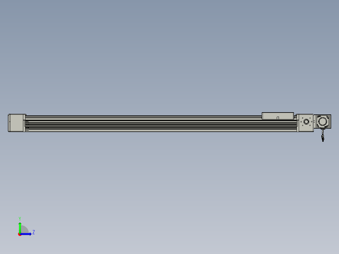 威洛博直线电机模组EB16-L208-S1550-BL-ZP75-MS3-5K左视图