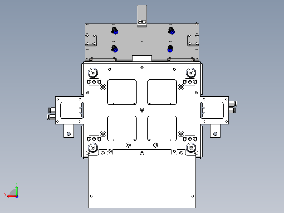 TP件贴背胶治具-X1后视图