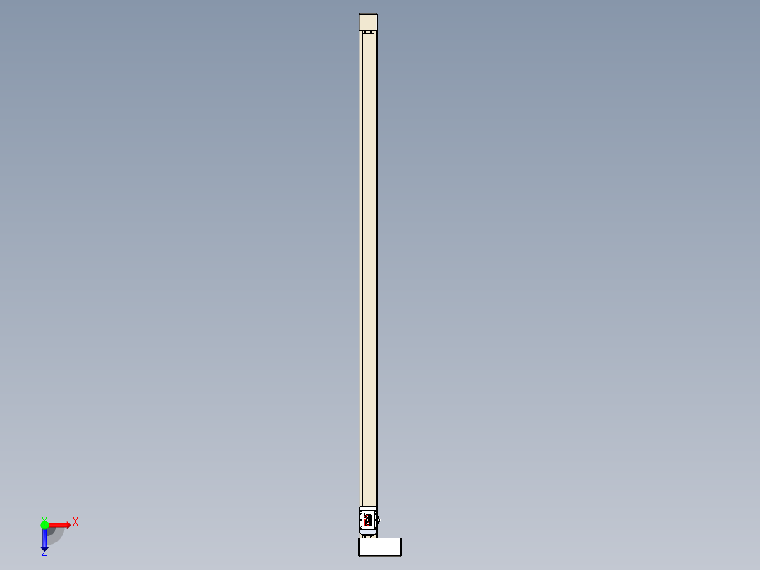 同步带全封闭直线模组TPA-HCB-65S-90-L1650-MR-Y-P10-N3俯视图