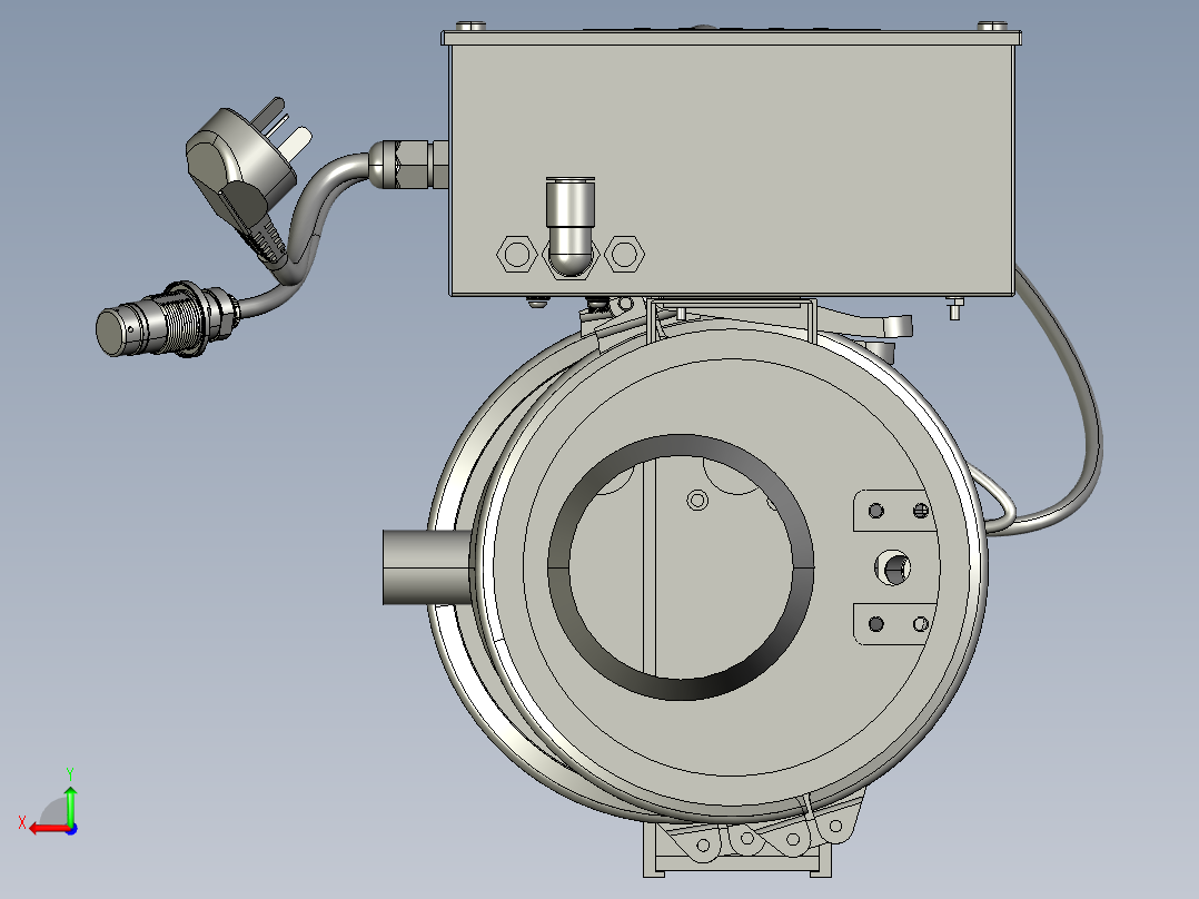 气动真空上料机sw17后视图