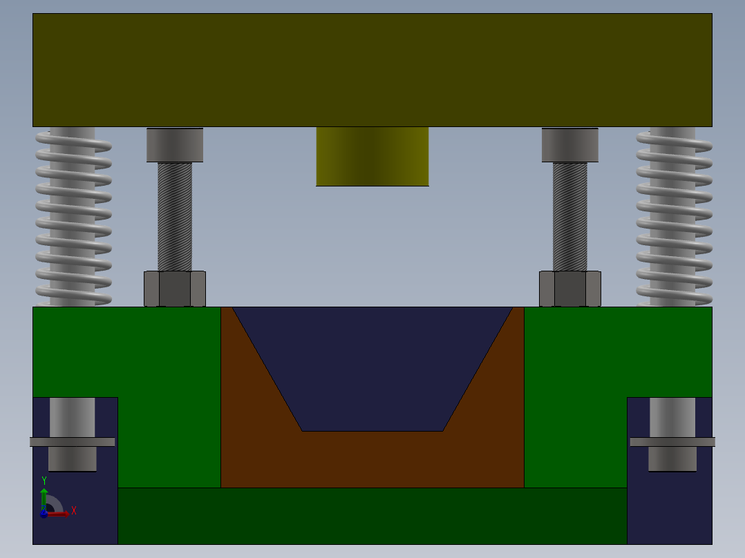 模具装配体前视图