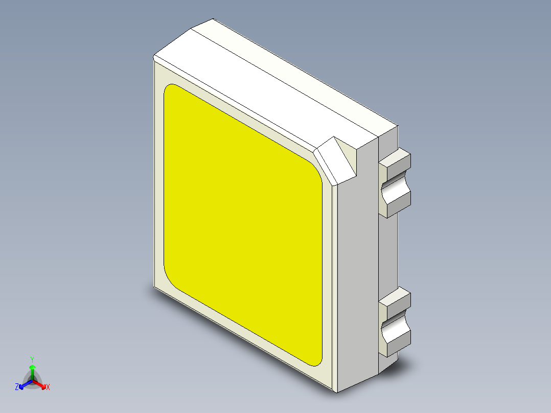 LED SMD SMT PLCC 4引脚封装主视图