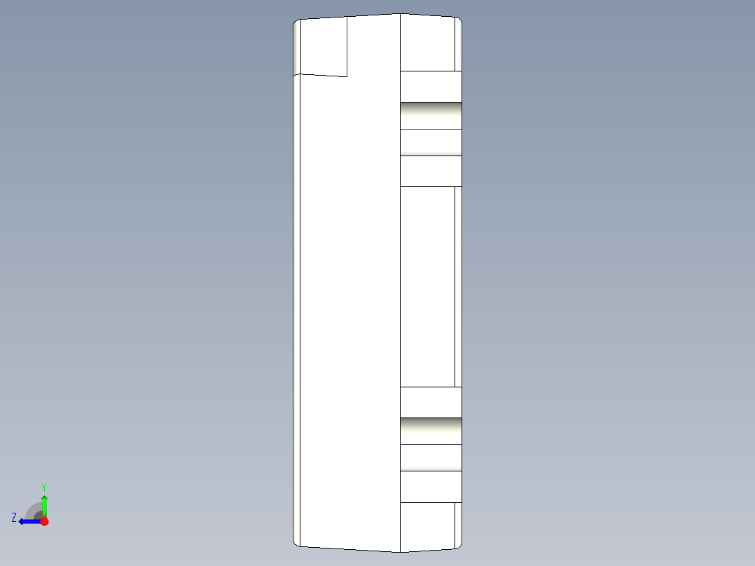 LED SMD SMT PLCC 4引脚封装右视图