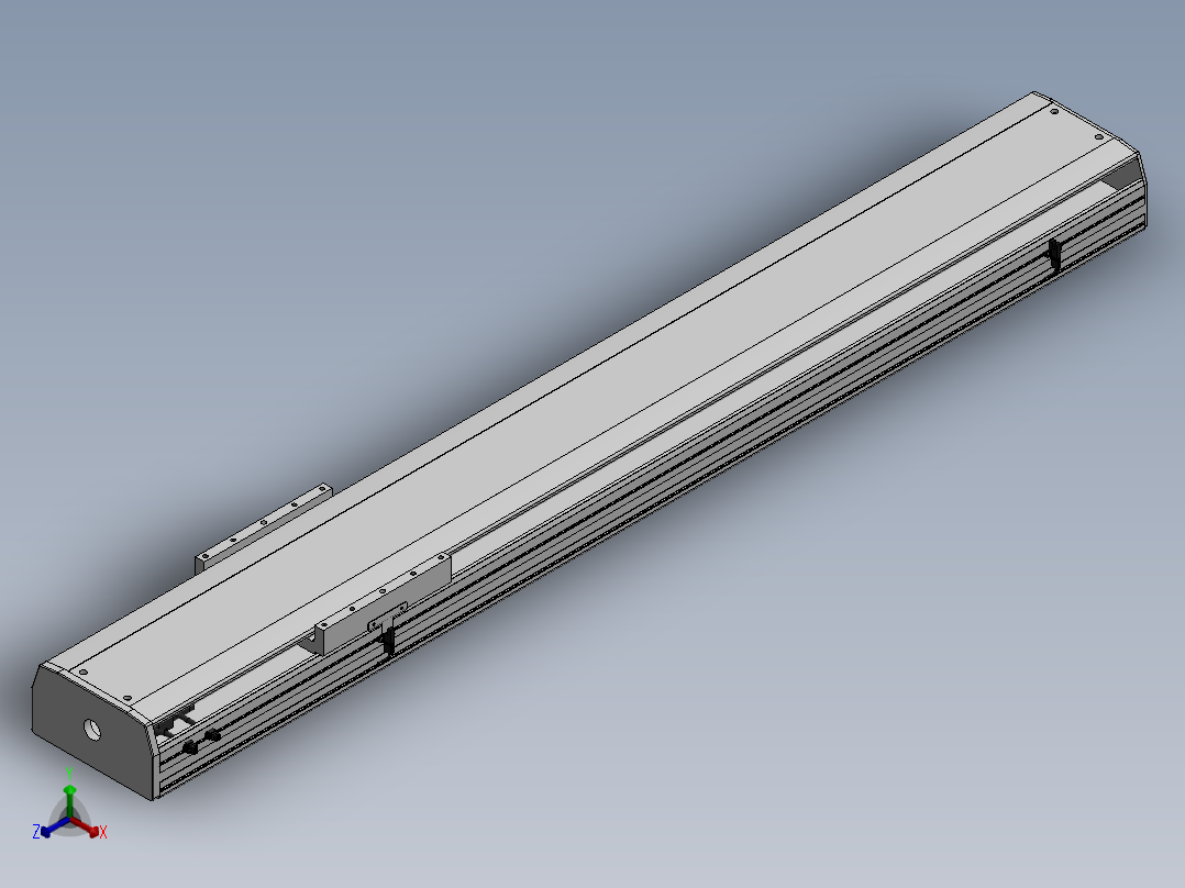 精密模组MY220-T10-1200L-M-P75B-C4-C正等轴测图