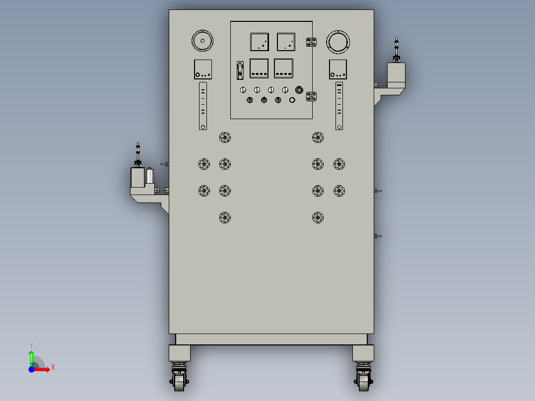 氮气工业柜前视图
