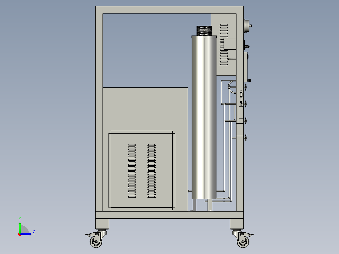 氮气工业柜左视图