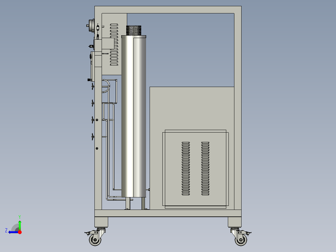 氮气工业柜右视图