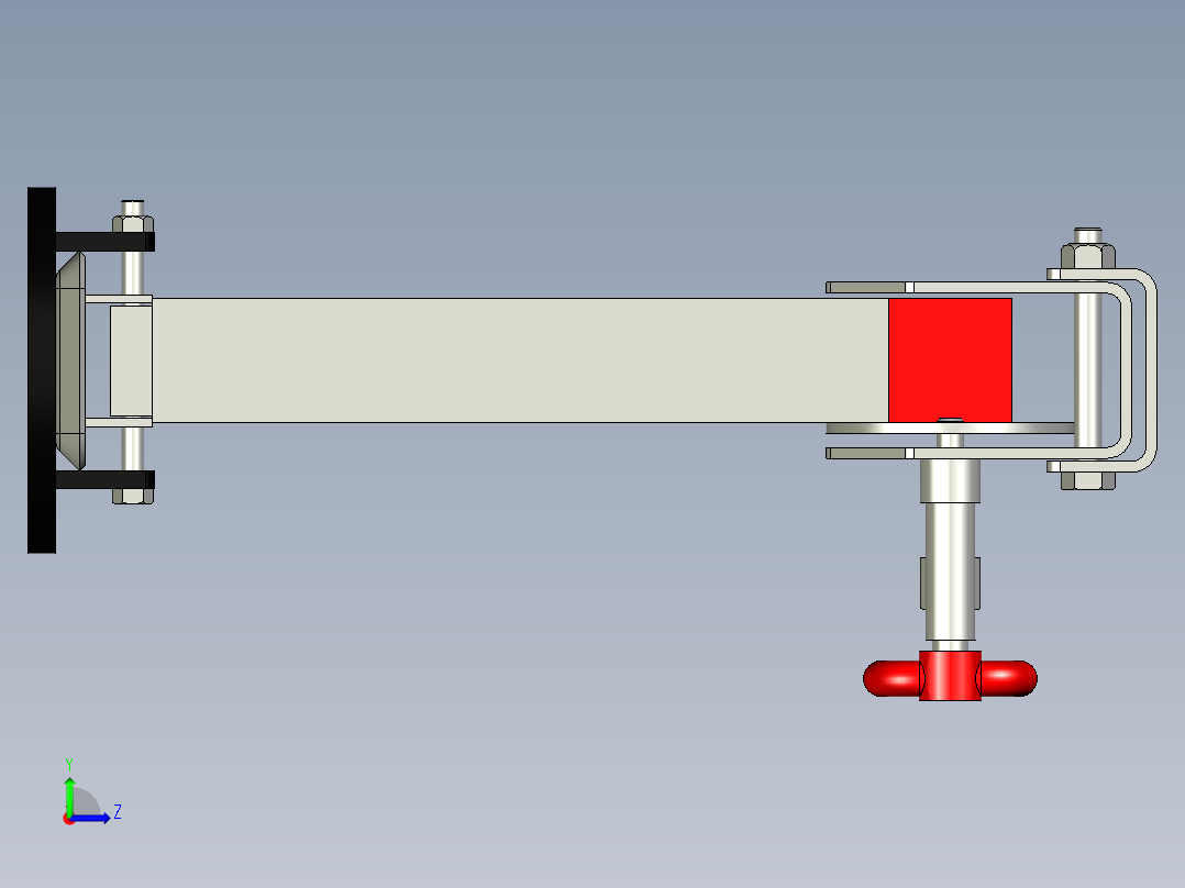 爱科支腿左视图