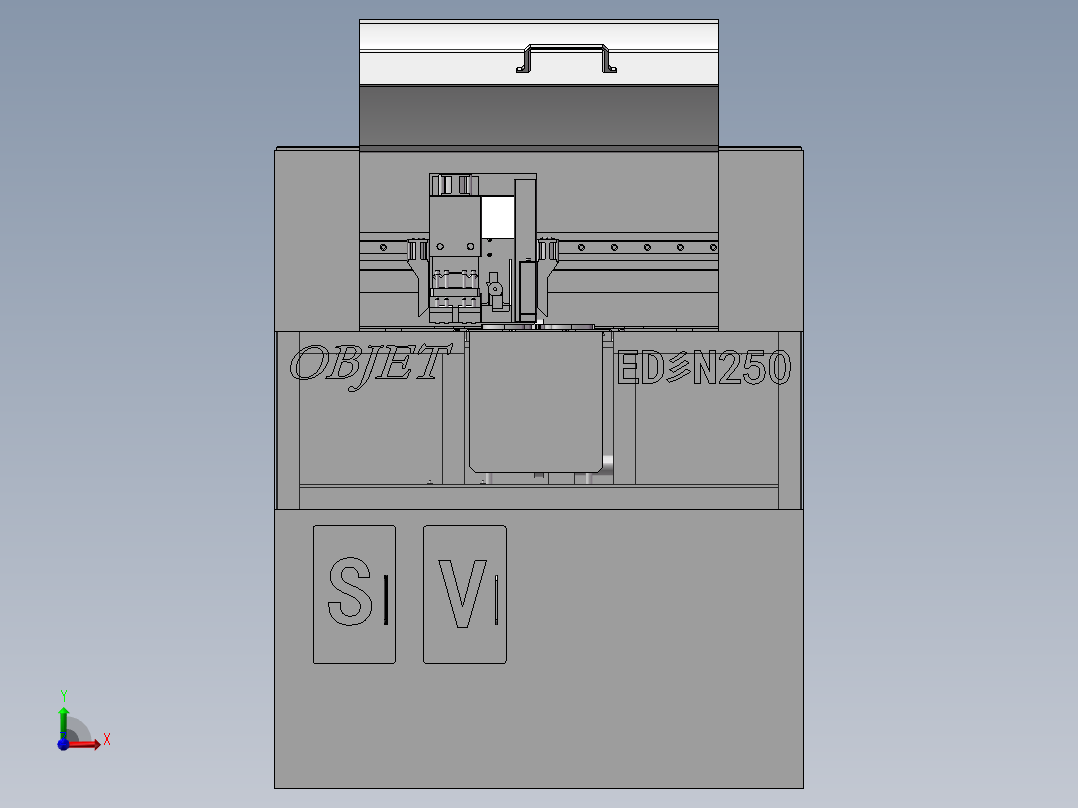 打印机3D前视图