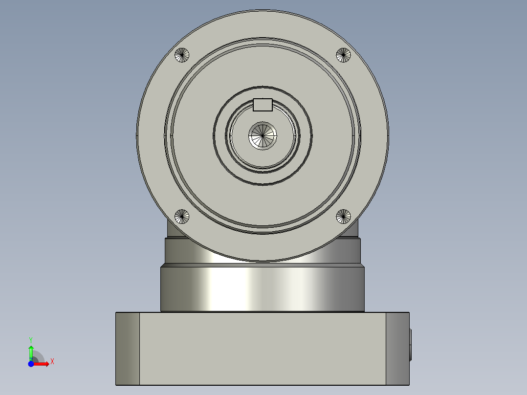 多摩川行星减速机TLR-155-L2-35KA35（45度）前视图