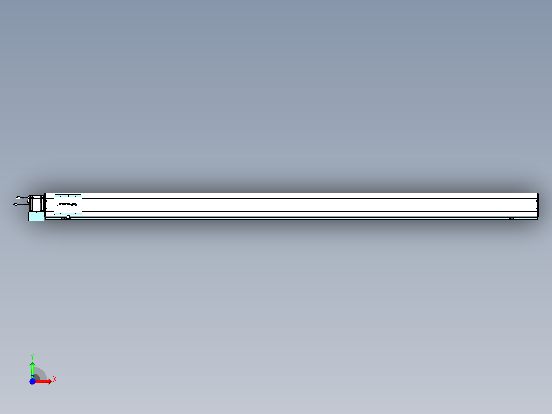 威洛博VBC同步带传动一无尘环境VBC14-L45-S2550-BLU-ZP75-C3前视图