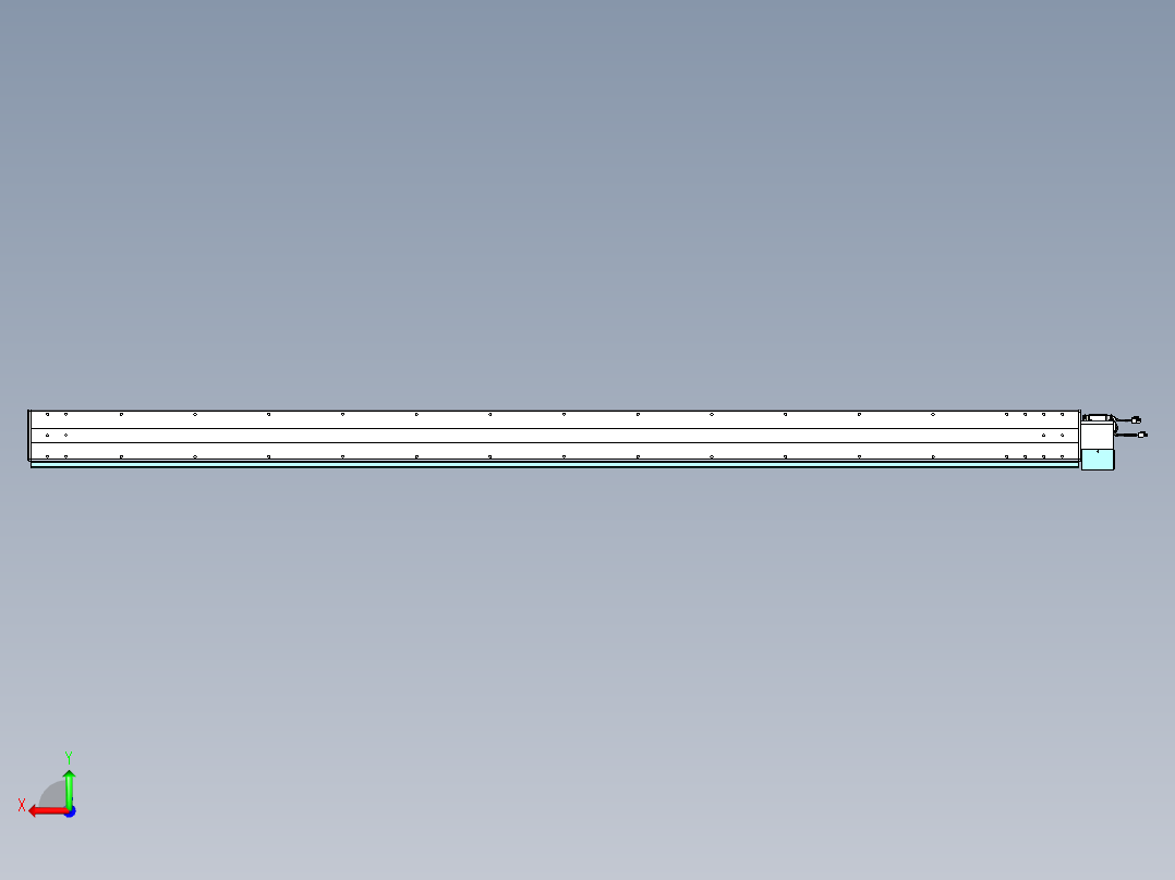 威洛博VBC同步带传动一无尘环境VBC14-L45-S2550-BLU-ZP75-C3后视图