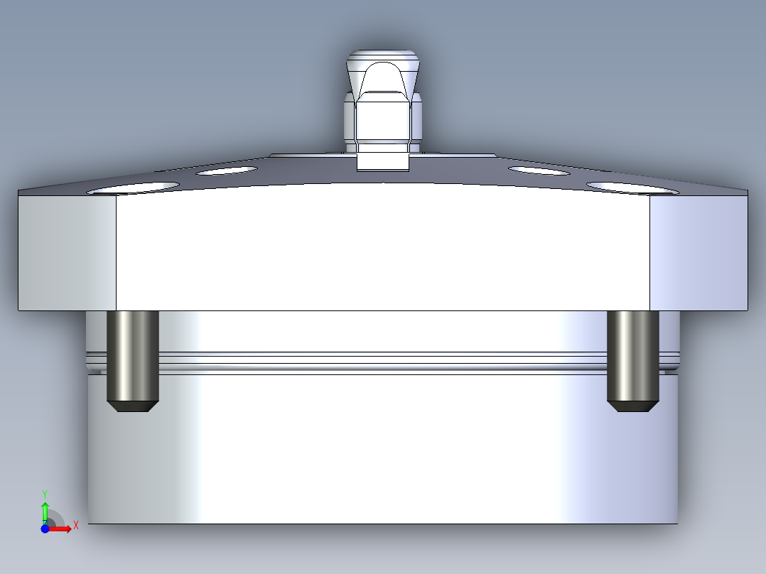 KOSMEKSWH2080-G多系列多零件图纸模型前视图