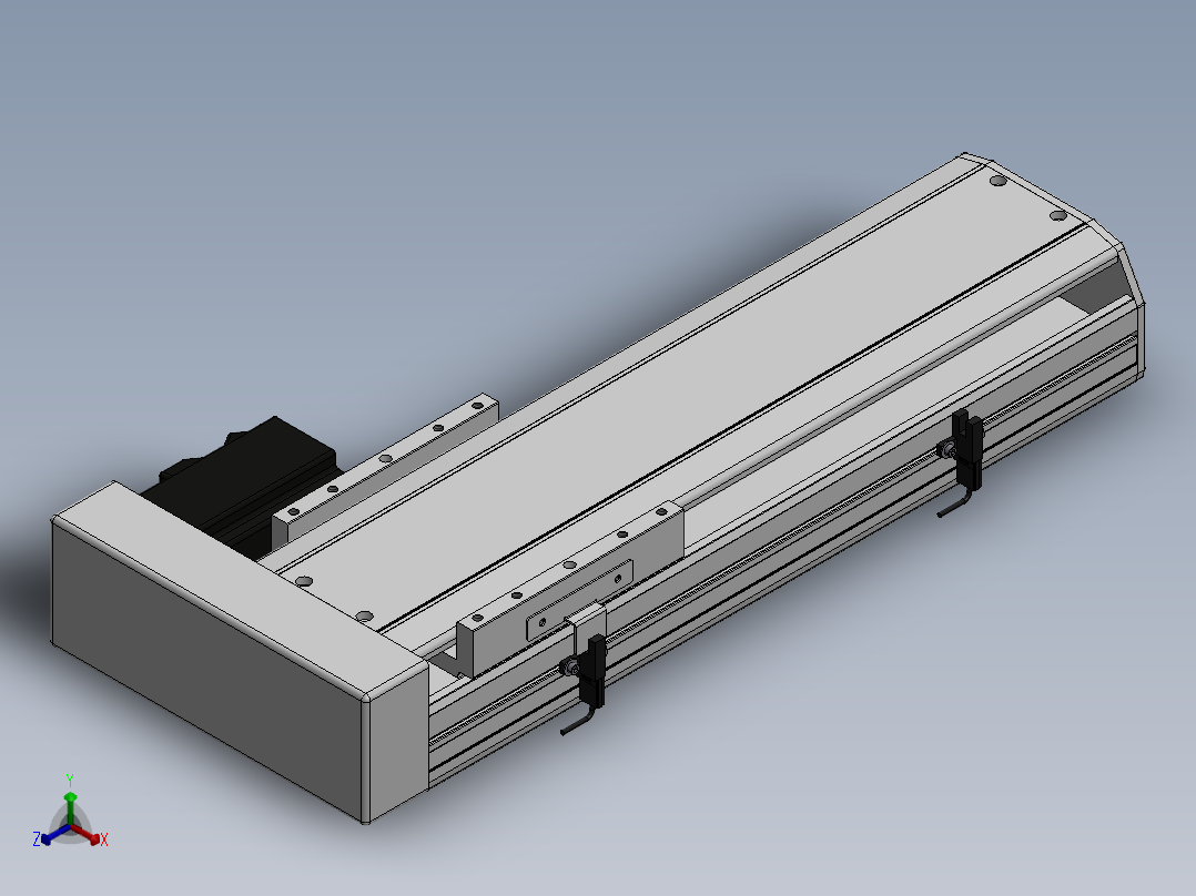 精密模组MY140-T10-250L-BR-P40B-C4-C正等轴测图