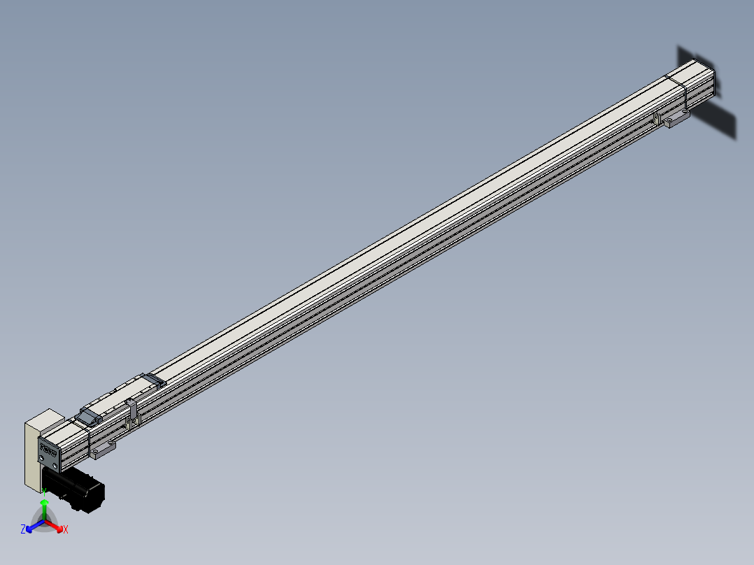 Toyo东佑达直线模组-M65-S-1500-LD-M40-C4正等轴测图