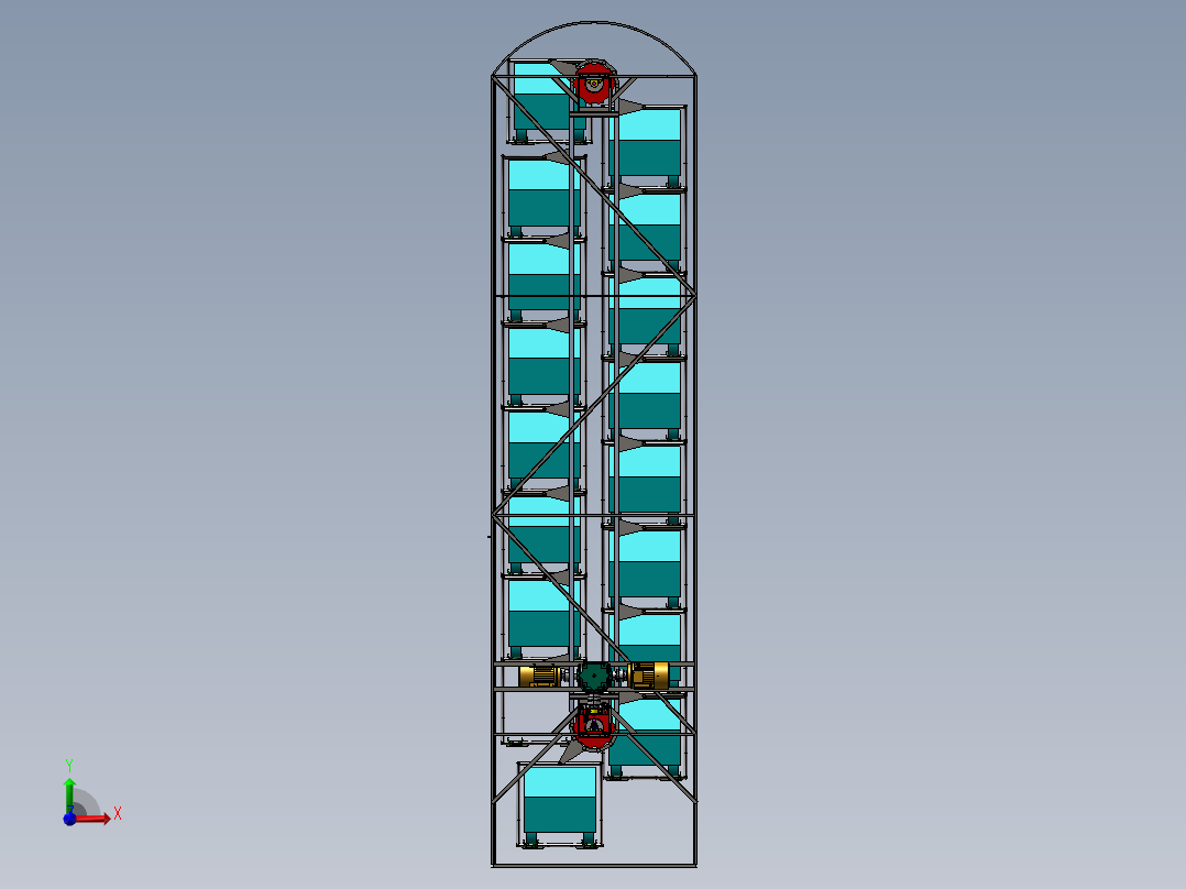 B02-车辆提升机、汽车电梯、立体车库前视图